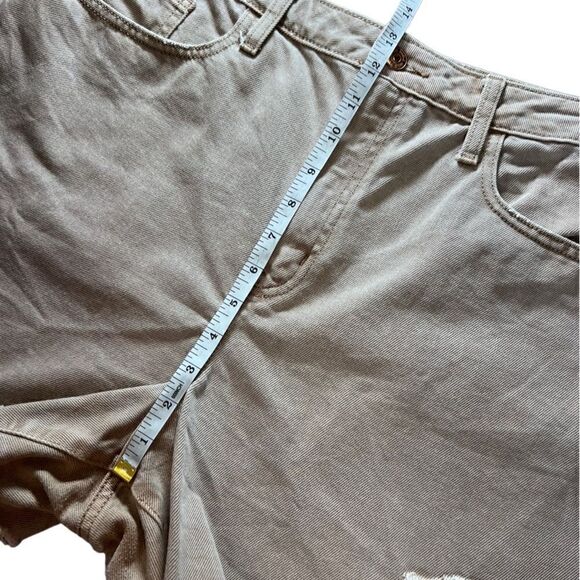 Wild fable high rise Bermuda Jean shorts light brown size 16 (33) - Picture 12 of 13
